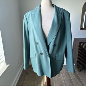 Zara Seafoam Green Blazer